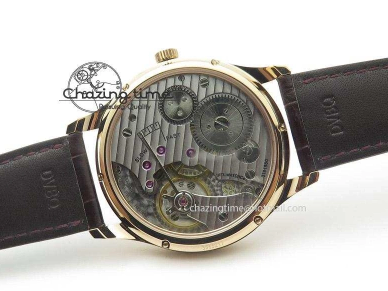 MIROTIME 0731 Compact Portuguese IW545409 RG ZF 1:1 Best Edition White Dial On Brown Leather Strap A 7336